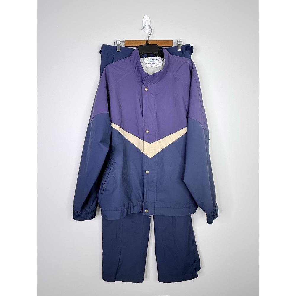 Vintage 90s Tourney Gore-Tex Golf Rain Jacket & Pants Set Size XXL Navy Blue